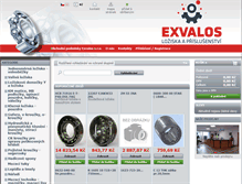 Tablet Screenshot of eshop.exvalos.cz